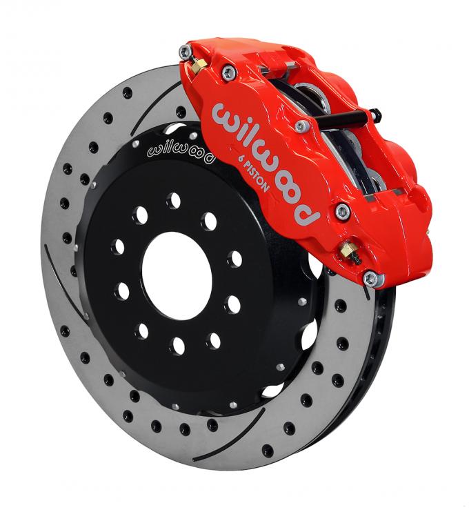 Wilwood Brakes 2005-2014 Ford Mustang Forged Narrow Superlite 6R Big Brake Front Brake Kit (Hat) 140-9110-DR