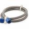 NOS Stainless Steel Braided Hose -4AN 2-Foot Blue 15230NOS