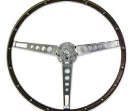 Steering Wheel - Simulated Wood Grain - 3 Spoke