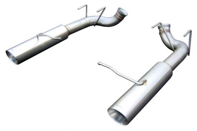 Pypes Pype Bomb Series Axle Back Exhaust System 11-14 Mustang GT Split Rear Dual Exit 4 in Polished Tips Hardware Not Incl Polished 304 Stainless Steel Exhaust SFM76MS