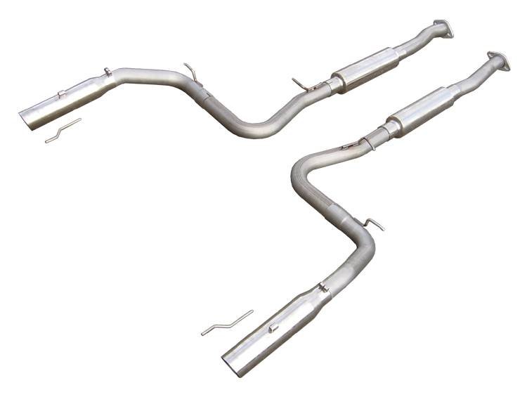 Pypes Cat Back Exhaust System 99-04 Mustang GT Split Rear Dual Exit 2.5 ...