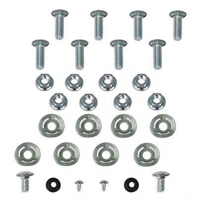 OER 1970 Mustang Bumper Bolt Mounting Kit Front & Rear (30 pcs) HK97