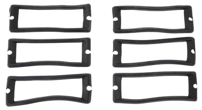 OER 1967-68 Ford Mustang, Tail Lamp Bezel to Body Gasket Set, 6 Piece Set 13420B6