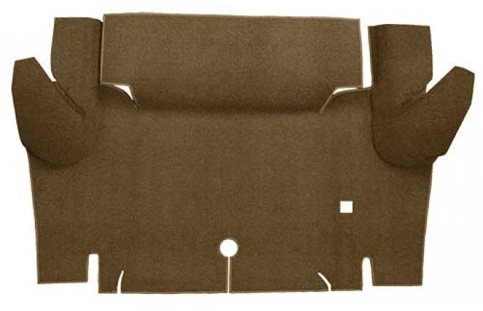 OER 1965-66 Mustang Coupe Loop Trunk Floor Carpet Mat - Medium Saddle A4048A69