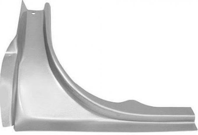 OER 1965-66 Mustang Trunk FloorCorner, Lower, Coupe, Convertible, Drivers Side M142L