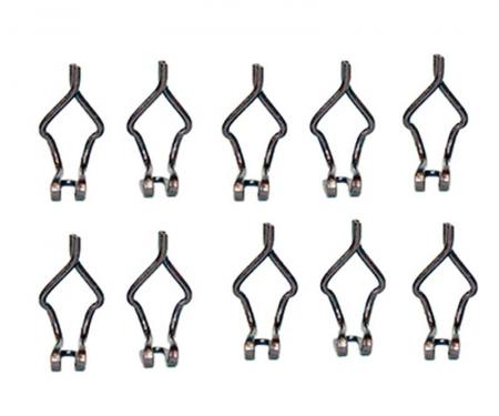 OER 1969-70 Mustang Standard Interior Door Panel Clip Set, 10 Pieces HK383