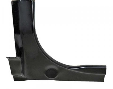 OER 1967-68 Mustang, Lower Trunk Drip Rail Corner, Coupe, Convertible, Drivers Side 45118B