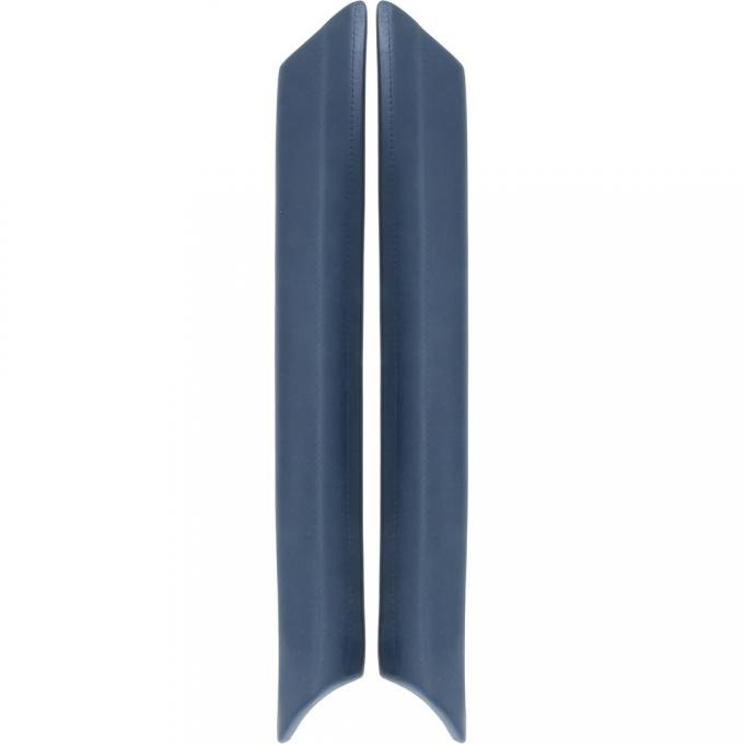 OER 1967-68 Ford Mustang, Windshield Pillar Pads, Blue 3598708