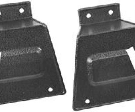 OER 1967-68 Mustang Fastback Seat Latch Cover - Without Fold Down Rear Seat 613A96A