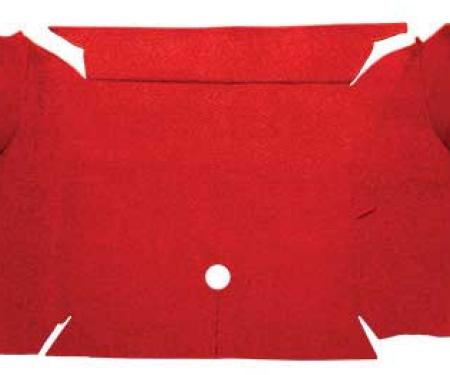 OER 1967-68 Mustang Convertible Nylon Loop Carpet Trunk Mat - Red A4081A02