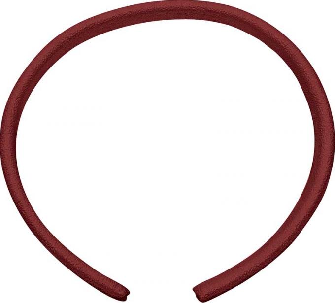 OER Door Jamb Vinyl Windlace , Dark Red , Snap On Double Lip Style , 20 Foot Roll T5DKRED